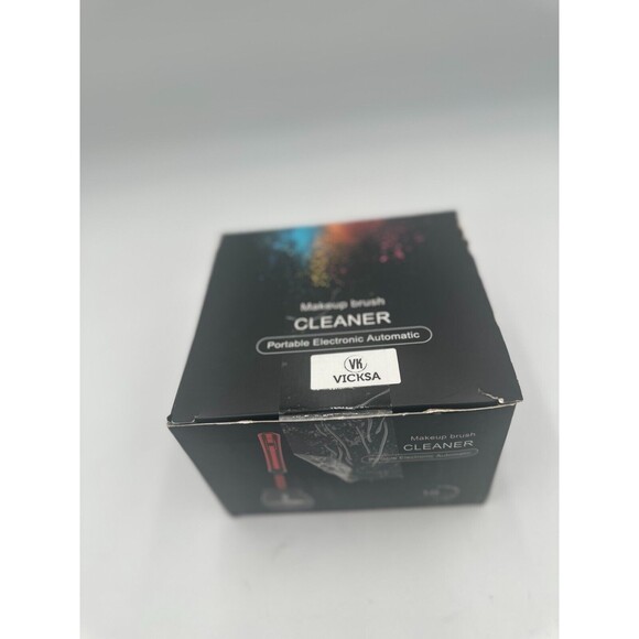 Vicksa Makeup Brush Cleaner Portable Electronic Automatic (Black) - Picture 1 of 7